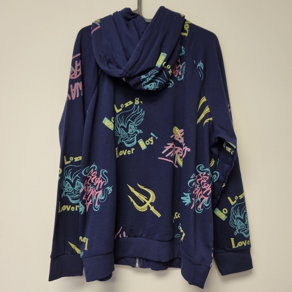 Torrid Disney Villain Antivday Ursula Hoodie Jacket Blue 2X - Picture 4 of 8
